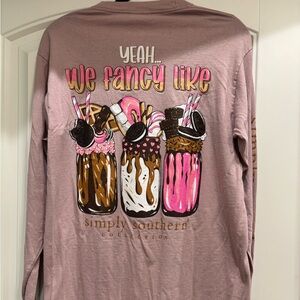 Simply Southern Pink and Brown Graphic Long Sleeve